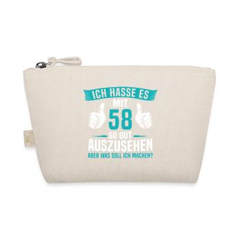 58 Jahre 58. Geburtstag Mann Frau 58 Jahre - Bio-Täschchen - Natur - Vorne