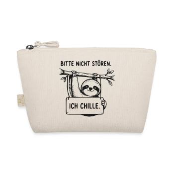 Ich Chille Sloth Sign - Bio-Täschchen - Natur - Vorne