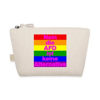 NEIN DIE AFD IST KEINE ALTERNATIVE, NO NZS, PRIDE - Bio-Täschchen - Natur - Vorne