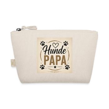 Hunde Papa Vintage Design - Bio-Täschchen - Natur - Vorne