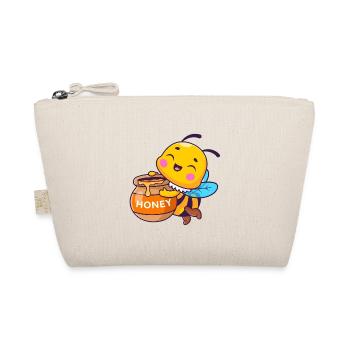 Kawaii Bee Honey Jar - Organic Pouch - nature - Front