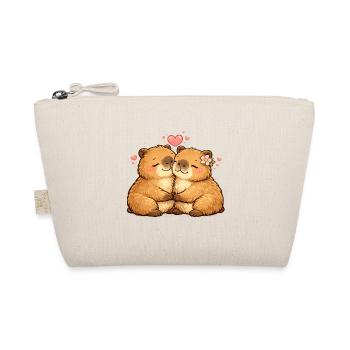 A loving capybara hug - Organic Pouch - nature - Front