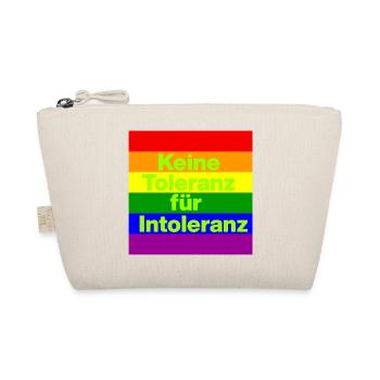 KEINE TOLERANZ FÜR INTOLERANZ, NIE WIEDER, NO NZS - Bio-Täschchen - Natur - Vorne
