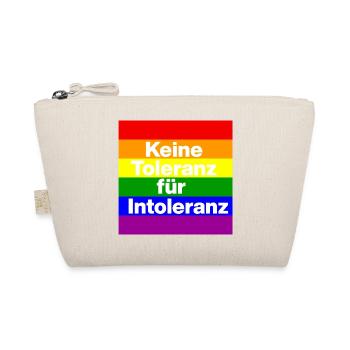 KEINE TOLERANZ FÜR INTOLERANZ, NIE WIEDER, NO NZS - Bio-Täschchen - Natur - Vorne