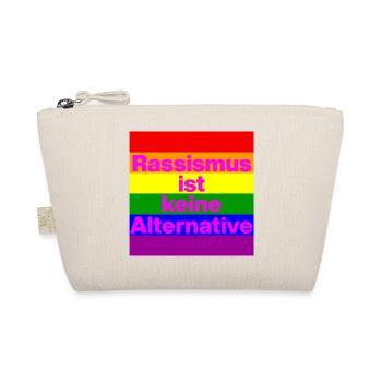 RASSISMUS IST KEINE ALTERNATIVE NIE WIEDER, NO NZS - Bio-Täschchen - Natur - Vorne