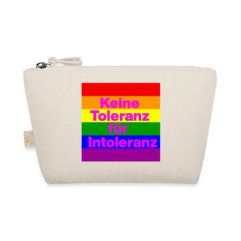 KEINE TOLERANZ FÜR INTOLERANZ, NIE WIEDER, NO NZS - Bio-Täschchen - Natur - Vorne
