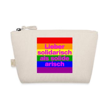 LIEBER SOLIDARISCH ALS SOLIDE ARISH, NO NZS - Bio-Täschchen - Natur - Vorne