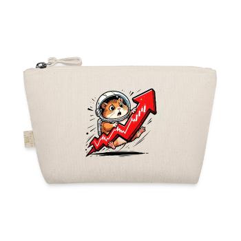 Crypto Hamster To The Moon - Bitcoin Trader Motif - Organic Pouch - nature - Front