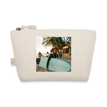 Surfeur de plage avec planche de surf - Trousse biologique - nature - Devant