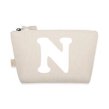 Imprimé grand N Style | Lettre N | N Logo - Trousse biologique - nature - Devant