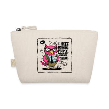 Morning grouch office owl in suit - Organic Pouch - nature - Front