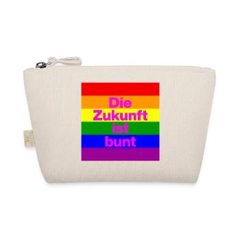 DIE ZUKUNFT IST BUNT, NIE WIEDER, FRIEDEN, NO NZS - Bio-Täschchen - Natur - Vorne