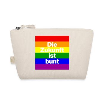 DIE ZUKUNFT IST BUNT, NIE WIEDER, FRIEDEN, NO NZS - Bio-Täschchen - Natur - Vorne