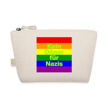 KEIN DÖNER FÜR NAZIS, NIE WIEDER IST JETZT, NO NZS - Bio-Täschchen - Natur - Vorne