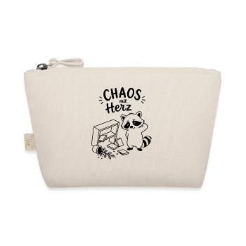 Chaos mit Herz - Bio-Täschchen - Natur - Vorne