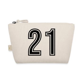 21 Zahl symbol - Bio-Täschchen - Natur - Vorne