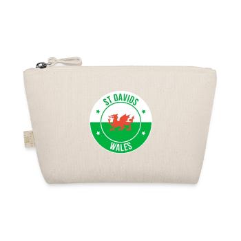 St Davids Welsh Dragon Emblem - Organic Pouch - nature - Front