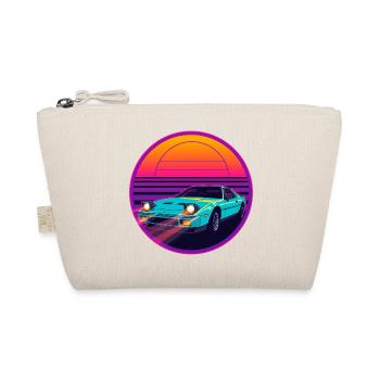 Retro-80er-Jahre-Synthwave-JDM-Stil-Sportwagendesign - Bio-Täschchen - Natur - Vorne