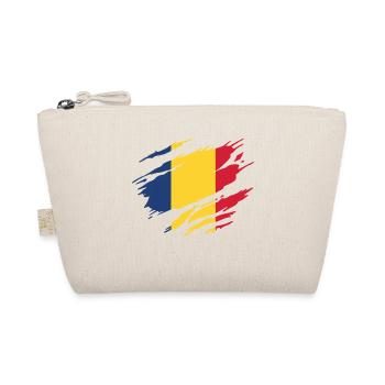 Romania Romanian Flag Romanian - Organic Pouch - nature - Front