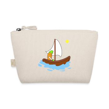 Cute carrot sailing - Organic Pouch - nature - Front