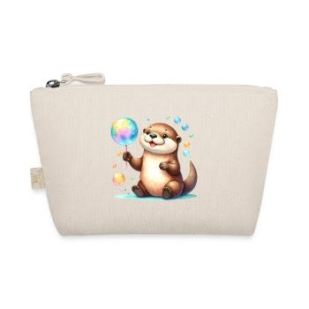 Loutre de Kawaii jouant avec des bulles de savon – Mignon - Trousse biologique - nature - Devant
