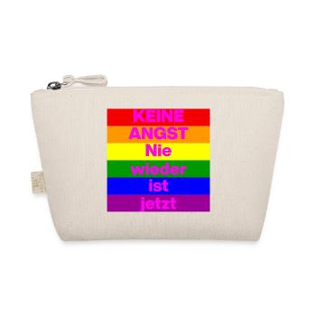KEINE ANGST NIE WIEDER IST JETZT,  NO NZS, NO AFD - Bio-Täschchen - Natur - Vorne