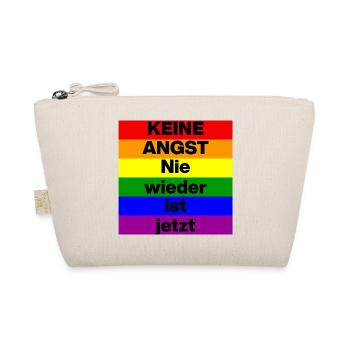 KEINE ANGST NIE WIEDER IST JETZT,  NO NZS, NO AFD - Bio-Täschchen - Natur - Vorne