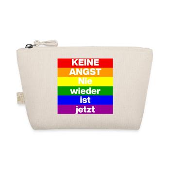 KEINE ANGST NIE WIEDER IST JETZT,  NO NZS, NO AFD - Bio-Täschchen - Natur - Vorne