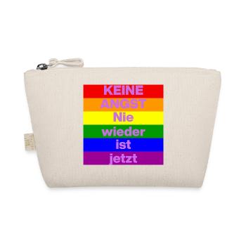 KEINE ANGST NIE WIEDER IST JETZT,  NO NZS, NO AFD - Bio-Täschchen - Natur - Vorne