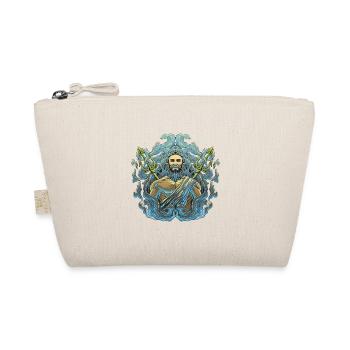 Poseidon Sea God Trident Design - Organic Pouch - nature - Front