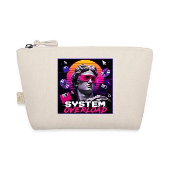 Vaporwave Synthwave Retro System Overload Kunst - Bio-Täschchen - Natur - Vorne