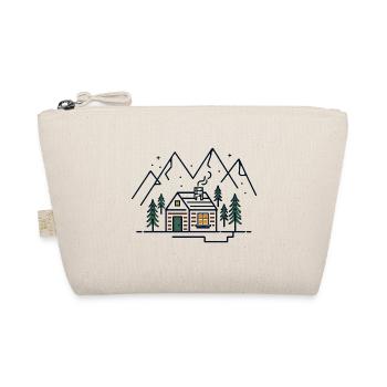Mountains with mountain chalet - Organic Pouch - nature - Front