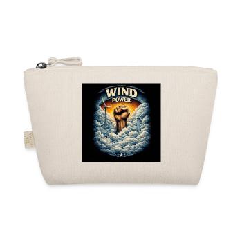Wind power fist over clouds - Organic Pouch - nature - Front