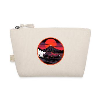 Retro 90er JDM Mt Fuji Smoke Drift Auto-Kunst - Bio-Täschchen - Natur - Vorne