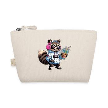 Raton laveur avec latte glacé - Trousse biologique - nature - Devant