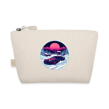 Retro 80er JDM Winter Drift AE86 Synthwave-Kunst - Bio-Täschchen - Natur - Vorne