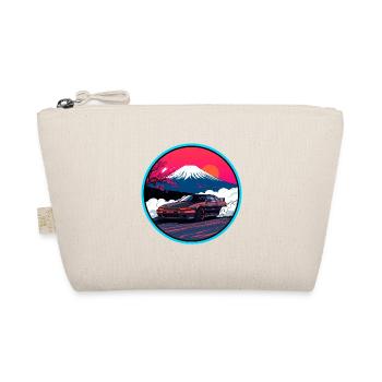 Retro 80er JDM AE86 Mt Fuji Drift Synthwave Kunst - Bio-Täschchen - Natur - Vorne