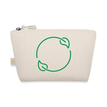 Icône de ligne de feuilles recyclée Symbole de nature écologique circulaire - Trousse biologique - nature - Devant