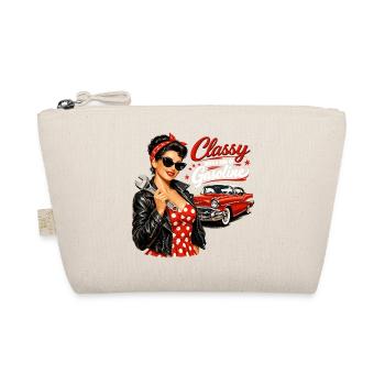 Pin-Up vintage : classe avec un peu d’essence - Trousse biologique - nature - Devant