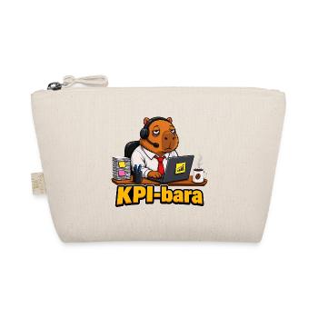KPIbara Corporate Capybara Funny Office T-Shirt - Bio-Täschchen - Natur - Vorne
