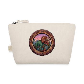 Triceratops in the fossil ring - Organic Pouch - nature - Front