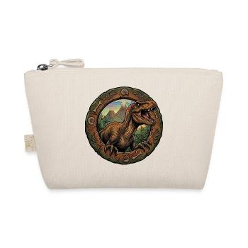 T Rex Dino in the fossil ring - Organic Pouch - nature - Front