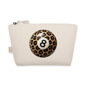 Leopard Pattern 8 Ball - Organic Pouch - nature - Front