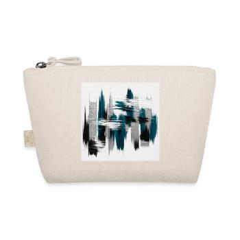 Abstrait Bleu Teal et Gris Urbain - Trousse biologique - nature - Devant