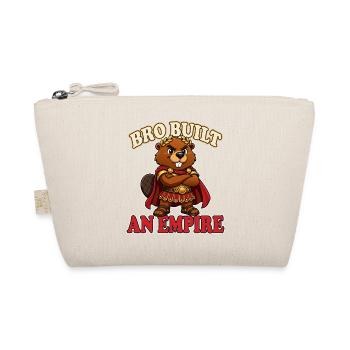 Bro Built an Empire Funny Roman Beaver Meme - Organic Pouch - nature - Front