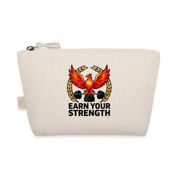 Phoenix Lifts Weights Emblem - Organic Pouch - nature - Front