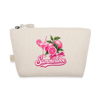 Summer Love | Pink Cocktail Sommer Design - Bio-Täschchen - Natur - Vorne
