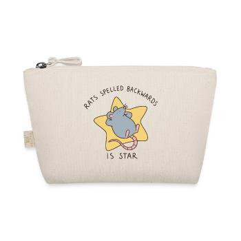Rats Spelled Backwards Is Star Funny Mouse - Organic Pouch - nature - Front
