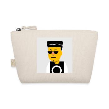 Flashy DJ with Black Sunglasses - Organic Pouch - nature - Front