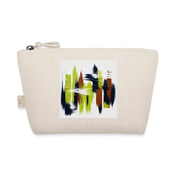 Éclats abstraits Vert Bleu Brun - Trousse biologique - nature - Devant